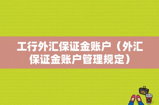 工行外汇保证金账户（外汇保证金账户管理规定）