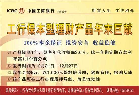 工行359天保本理财（工行5万保本理财35天怎么样?值得买吗）