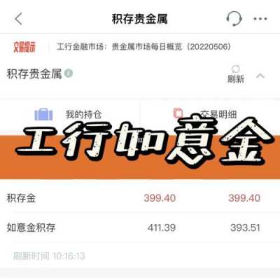 工行积存如意金赎回（工行积存如意金赎回要多久）