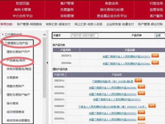 工行网上理财产品（工行理财购买成功后在哪里可以查询）